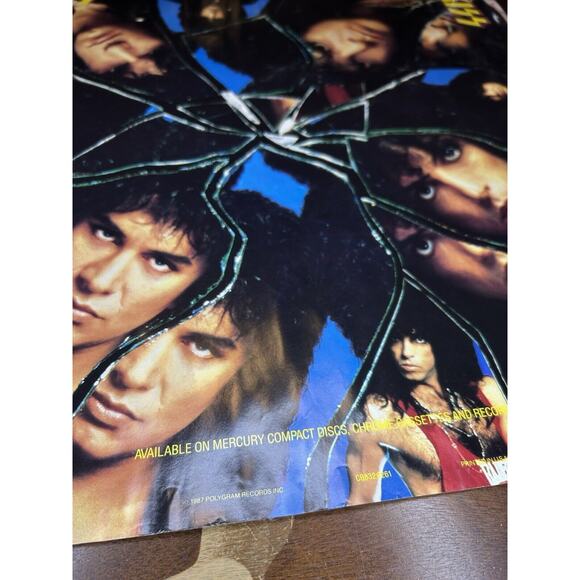 Vintage 1987 KISS Crazy Nights Album Promo Polygram Records Poster 25”x25” - Picture 3 of 4